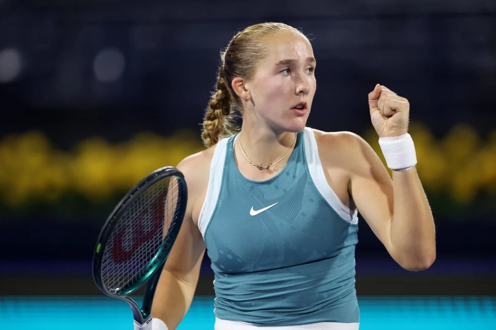  Мирра Андреева на турнире WTA-1000 в Дубае